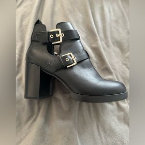 Never Worn Forever 21 Cutout Ankle Booties